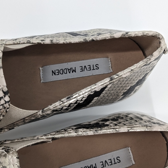STEVE MADDEN Safari Snakeskin Loafers‎ Size 9 - Picture 4 of 4